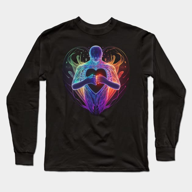 The Balance Between Good and Evil Long Sleeve T-Shirt by Pestach